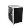Roadinger 3010980M custodia per attrezzatura audio Amplificatore Custodia rigida Alluminio Nero, Argento