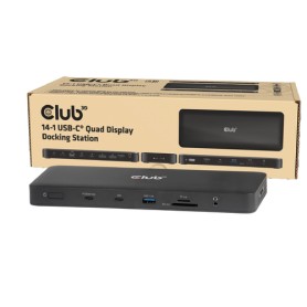 Club 3D Docking Quad-Display 14-1 USB-C 4K60Hz PD 100W - Digital/Daten - Digital/Display/Video (CSV-2540)