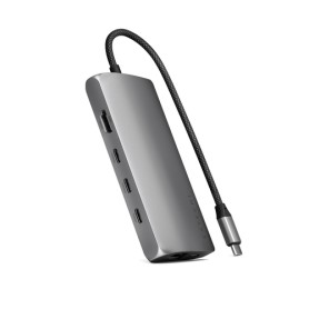 Satechi ST-P8KEM replicatore di porte e docking station per laptop Cablato USB 3.2 Gen 1 (3.1 Gen 1) Type-C Grigio