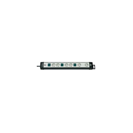 Brennenstuhl 1951560600 prolunghe e multiple 3 m 6 presa(e) AC Nero, Grigio