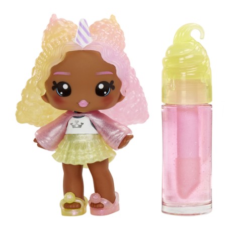 MGA Entertainment Yummiland Lip Gloss Doll Series 2- Cotton Candy (Nia Candy Fluff) (525462-EUC)