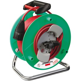 Brennenstuhl 25m AT-N05V3V3-F 3G1,5 prolunghe e multiple 1 presa(e) AC Nero, Verde, Grigio, Rosso (1148370)