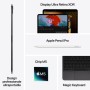 Apple iPad Pro 13" Pro Wi‑Fi + Cellular 256GB display standard Argento (ME7X4TY/A)