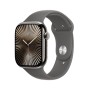 Watch Series 10 (Titan Natur, Titangehuse, 46 mm, Sportarmband steingrau M/L, Cellular) (MWYA3QF/A)
