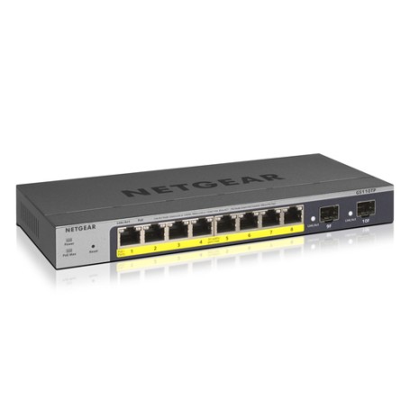NETGEAR GS110TP Gestito L2/L3/L4 Gigabit Ethernet (10/100/1000) Supporto Power over Ethernet (PoE) Grigio (GS110TP-300EUS)