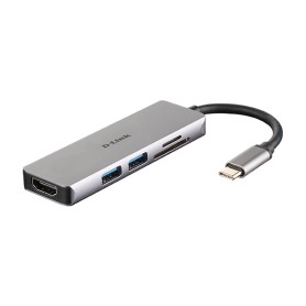 D-Link DUB-M530 replicatore di porte e docking station per laptop Cablato USB 3.2 Gen 1 (3.1 Gen 1) Type-C Alluminio, Nero