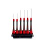 Feinschraubendreher-Set PicoFinish (grau/rot, 7-teilig, inkl. Halter) (42997)