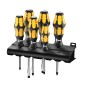 Schraubendreher Satz 932/6 (schwarz/gelb, Kraftform-Griff, Schlagkappe) (05018282001)
