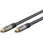 Plus Toslink-Kabel (schwarz/silber, 2 Meter) (65305)