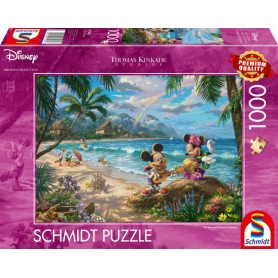 Thomas Kinkade Studios: Disney Dreams Collection - Minnie & Mickey in Hawaii (1000 Teile) (57528)