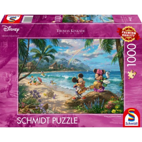 Thomas Kinkade Studios: Disney Dreams Collection - Minnie & Mickey in Hawaii (1000 Teile) (57528)