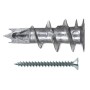 Gipskartondbel Metall GKM 12 (silber, 100 Stck, mit Schraube) (40432)
