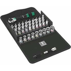 Zyklop Speed Knarrensatz 8100 SA All-in, 1/4", 42-teilig (schwarz/grn, mit schwenkbarem Kopf, mit Haltefunktion) (05003755001)