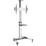 InLine 23170A supporto da tavolo per Tv a schermo piatto 177,8 cm (70") Nero, Argento (23170A)