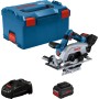 Bosch GKS 18V-57-2 L PROFESSIONAL 16,5 cm Nero, Blu, Argento 5000 Giri/min (06016C1102)