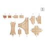 World Schienen- und Weichensortiment (holz) (33307)