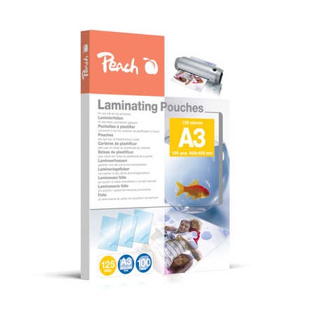 Peach PP525-01 pellicola per plastificatrice 100 pz