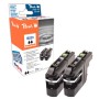 Peach PI500-142 cartuccia d'inchiostro 2 pz Compatibile Resa standard Nero