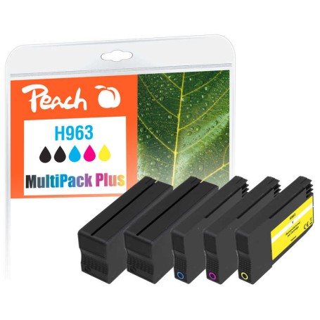 Peach PI300-999 cartuccia d'inchiostro 5 pz Compatibile Resa standard Nero, Ciano, Magenta, Giallo