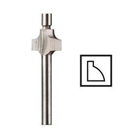 HSS Abrundfrser mit Anlaufzapfen  9,5mm (612) (1 Stck, Schaft  3,2mm) (2615061232)