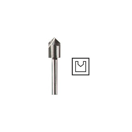HSS V-Nutfrser  6,4mm (640) (1 Stck, Schaft  3,2mm) (2615064032)