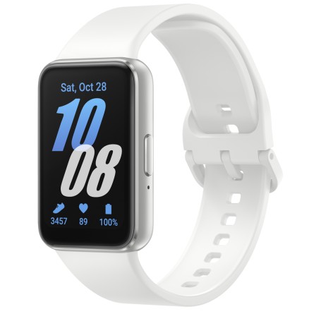 Samsung Galaxy Fit3 4,06 cm (1.6") AMOLED 40 mm Digitale 256 x 402 Pixel Touch screen Argento (SM-R390NZSAEUE)
