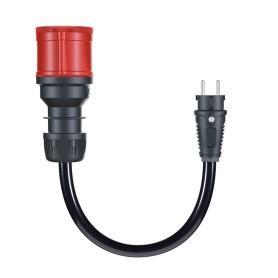 Adapter fr Gemini flex 22 kW, CEE rot Drehstrom 32A  Haushaltssteckdose (schwarz, 30cm) (CH-04-02)
