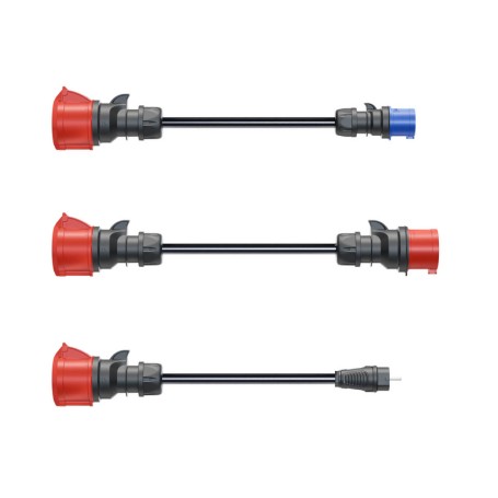 Adapterset fr Gemini flex 22 kW, 3-teiliges Set (schwarz, 30cm) (CH-04-07)