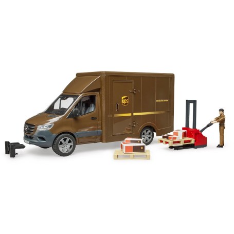 MB Sprinter UPS mit Fahrer und Zubehr (braun) (02678)