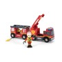 World Feuerwehr-Leiterfahrzeug (rot/gelb, mit Licht & Sound) (33811)