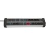 Brennenstuhl 1392000230 prolunghe e multiple 3 m 11 presa(e) AC Interno Nero, Argento