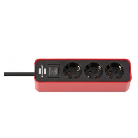 Brennenstuhl 1153230070 prolunghe e multiple 1,5 m Interno Nero, Rosso