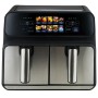 ProfiCook PC-FR 1287 H Doppia 8 L Indipendente 2200 W Friggitrice ad aria calda Nero, Acciaio inox (501287)