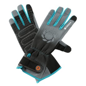 Gardena 11540-20 Guanto protettivo Guanti da giardinaggio Nero, Blu, Grigio Cotone, Elastan, Nylon, Poliestere, Poliuretano