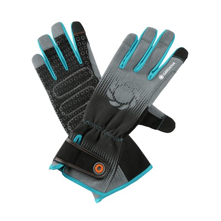 Gardena 11540-20 Guanto protettivo Guanti da giardinaggio Nero, Blu, Grigio Cotone, Elastan, Nylon, Poliestere, Poliuretano