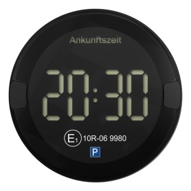 OOONO® P-Disc N°2 dark - Elektronische Parkscheibe mit Zulassung fürs Auto-vollautomatische Parkuhr (DE15010802)