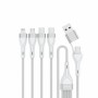 4smarts 541024 cavo USB 1,2 m USB A/USB C USB C/Micro USB-A/Lightning Bianco