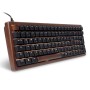 SKILLER SGK50 S2 Wood PBT (holz/schwarz, DE-Layout, Gateron G Pro 3.0 Yellow) (4044951042623)