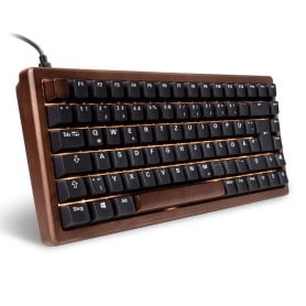 SKILLER SGK50 S3 Wood PBT (holz/schwarz, DE-Layout, Gateron G Pro 3.0 Yellow) (4044951042708)