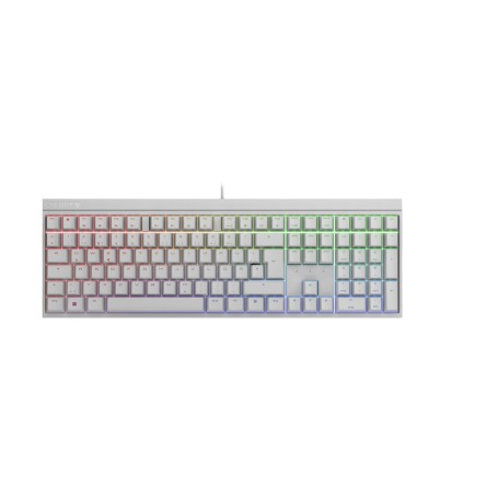 CHERRY MX 2.0S RGB tastiera Gaming USB QWERTZ Tedesco Bianco (G80-3821LSADE-0)