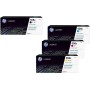 HP Original 508X Toner 4er Set schwarz, cyan, magenta, gelbhohe Kapazität (CF360X, CF361X, CF363X, CF362X) (OPCF360X)