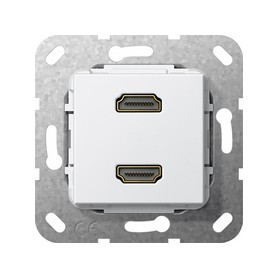 GIRA 4846929 presa energia 2 x HDMI Bianco (4846929) (567203)