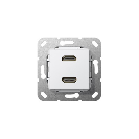 GIRA 4846929 presa energia 2 x HDMI Bianco (4846929) (567203)