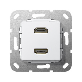 GIRA 567103 presa energia 2 x HDMI Bianco (567103)