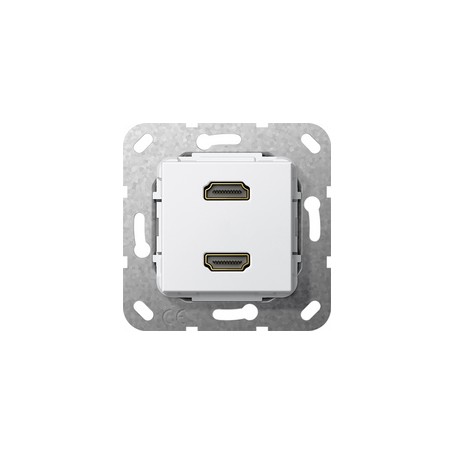 GIRA 567103 presa energia 2 x HDMI Bianco (567103)