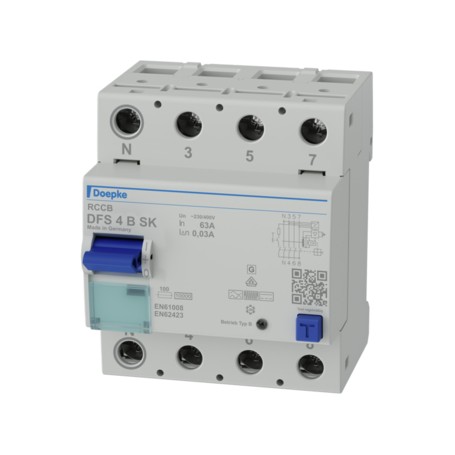 Doepke DFS 4 063-4/0,03-B SK interruttore automatico Dispositivo a corrente residua B-type (09144998)