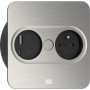Bachmann 946.007 presa energia Type E + USB A + USB C Acciaio inox