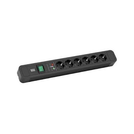 Bachmann Primo 2 prolunghe e multiple 2 m 6 presa(e) AC Nero (350.002)