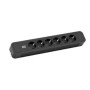 Bachmann Primo 2 prolunghe e multiple 2 m 6 presa(e) AC Nero (350.004)