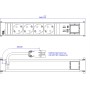 Bachmann Steckdosenleiste 4xCEE7/3 1xCM 916.704 (916.704)